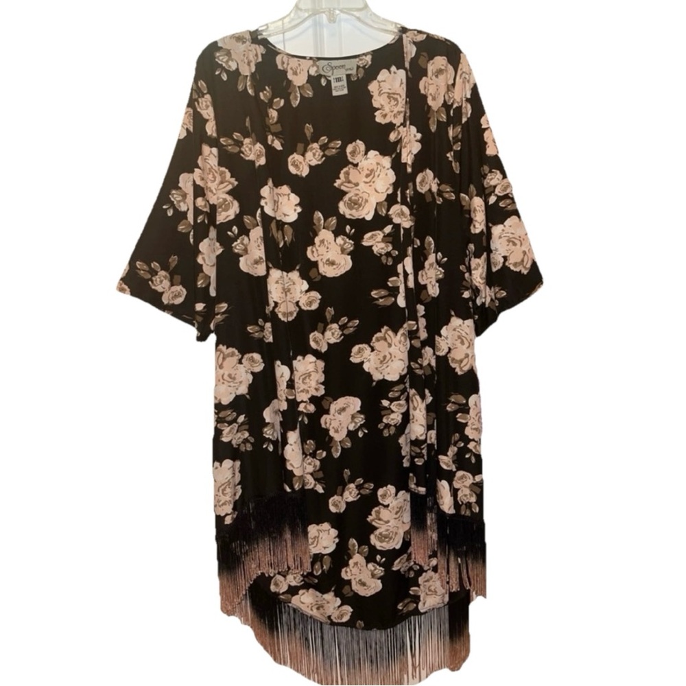 Spoon Jeans Flower print long Kimono